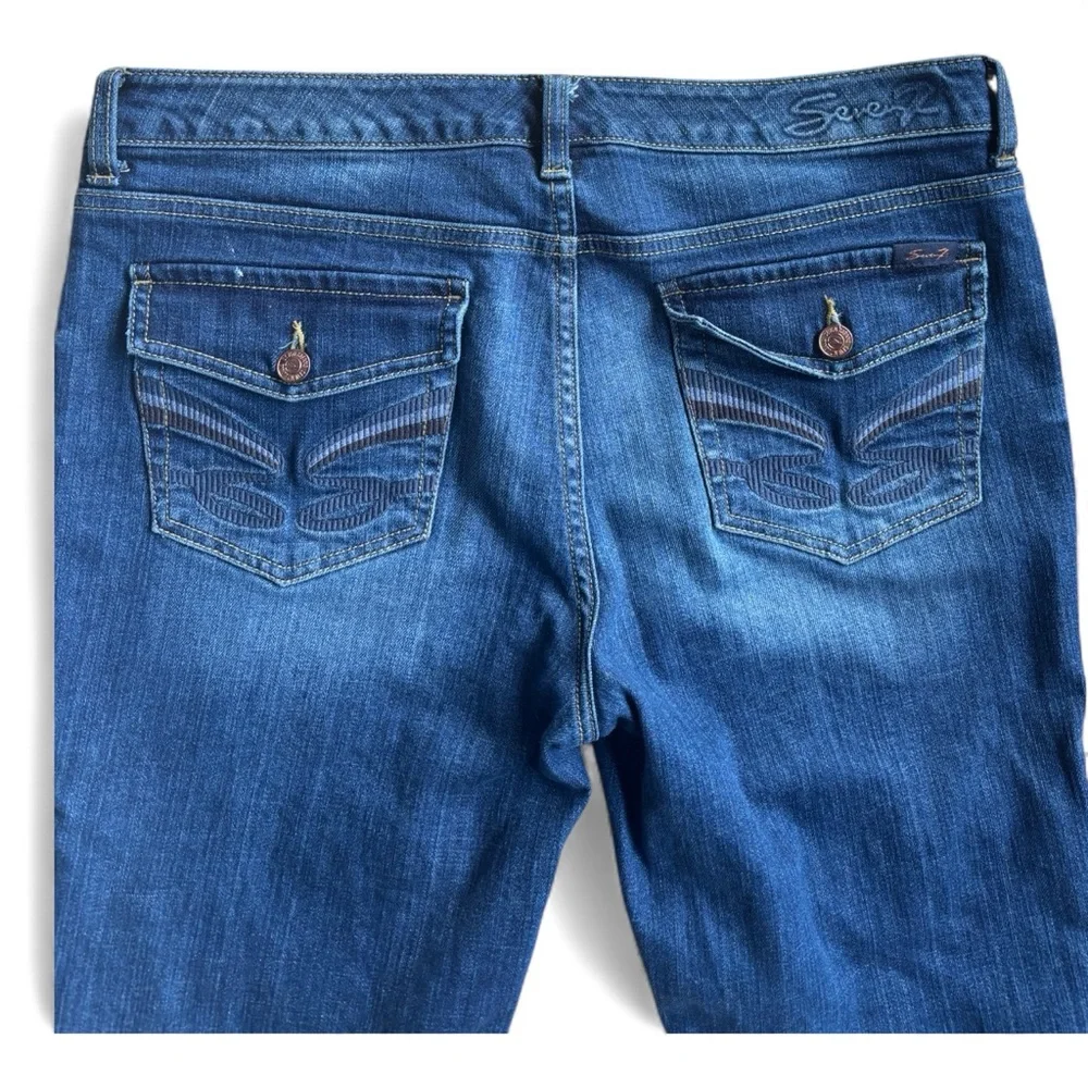 Seven Brand Capri Women's Blue Denim Jeans - Picture 1 of 4